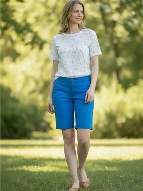 NWT J.Crew Cobalt Blue Bermuda Shorts - Size 10